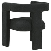 Petra Boucle Upholstered Accent Side Chair Black - 902882
