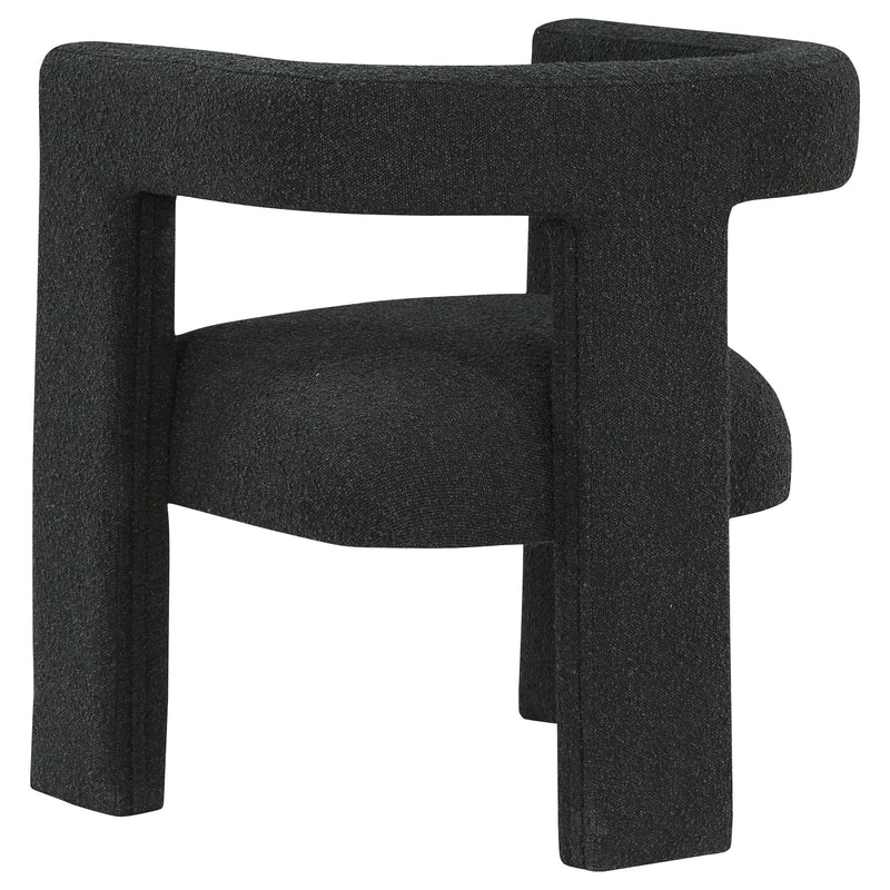Petra Boucle Upholstered Accent Side Chair Black - 902882