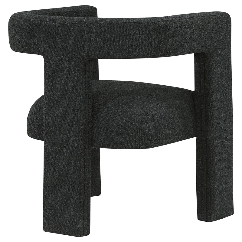 Petra Boucle Upholstered Accent Side Chair Black - 902882