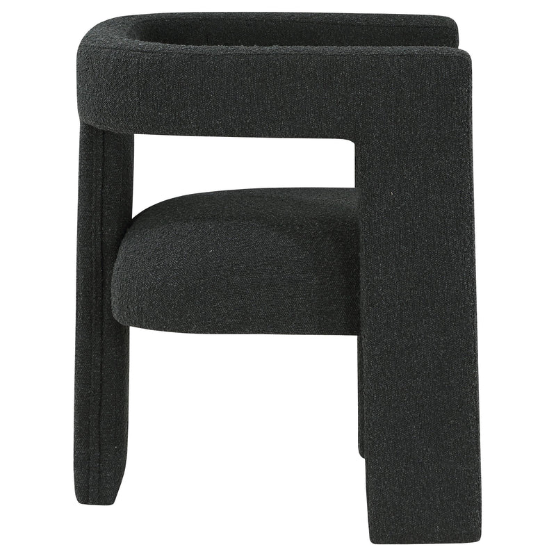 Petra Boucle Upholstered Accent Side Chair Black - 902882