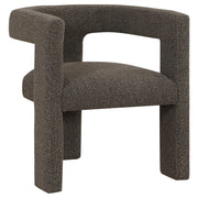 Petra Boucle Upholstered Accent Side Chair Chocolate Brown - 902880