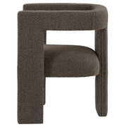 Petra Boucle Upholstered Accent Side Chair Chocolate Brown - 902880