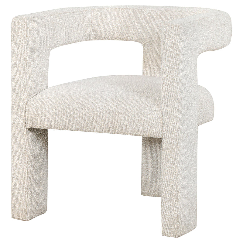 Petra Boucle Upholstered Accent Side Chair White - 902881