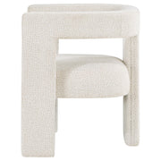Petra Boucle Upholstered Accent Side Chair White - 902881