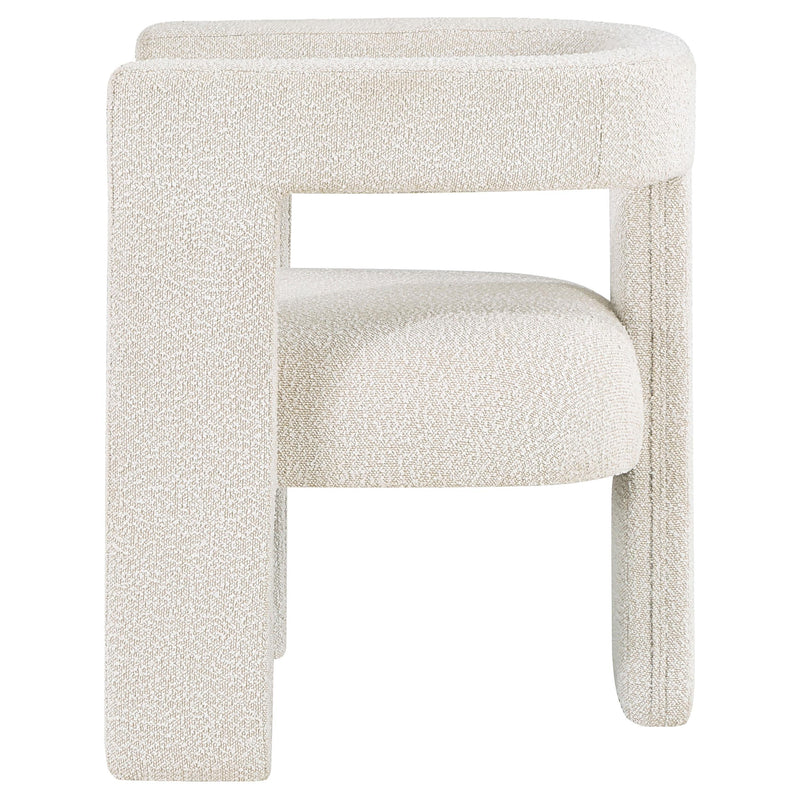 Petra Boucle Upholstered Accent Side Chair White - 902881