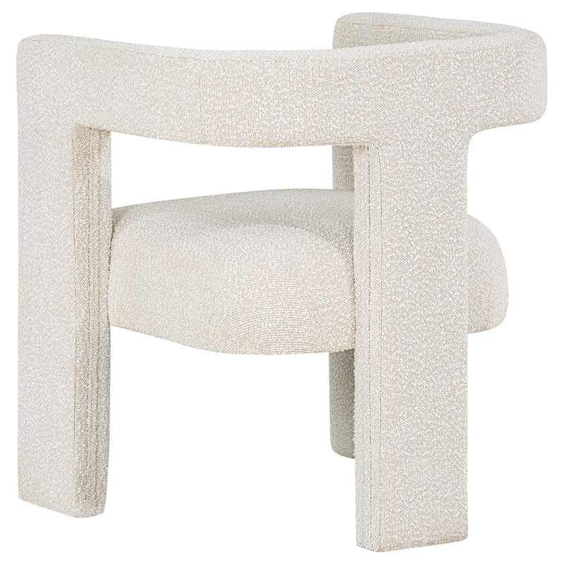 Petra Boucle Upholstered Accent Side Chair White - 902881