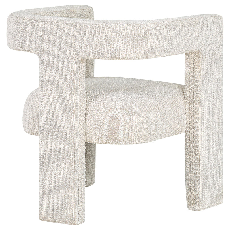 Petra Boucle Upholstered Accent Side Chair White - 902881