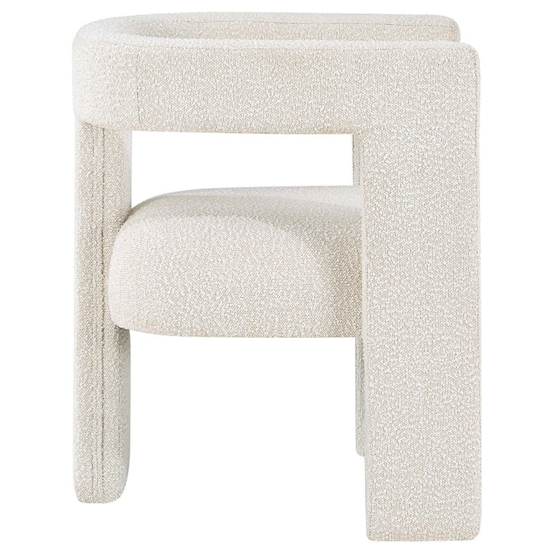 Petra Boucle Upholstered Accent Side Chair White - 902881