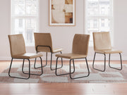 Pharwynn Dining Table and 4 Chairs in Black from Ashley - Luna Furniture