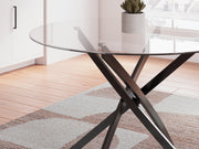 Pharwynn Dining Table and 4 Chairs in Black from Ashley - Luna Furniture