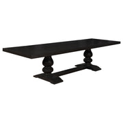 Phelps 5-piece Rectangular Dining Table Set Distressed Noir - 121231-S5