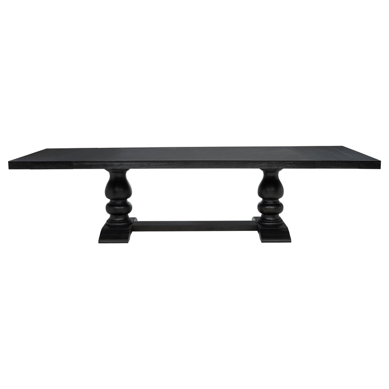 Phelps 9-piece Rectangular Dining Table Set Distressed Noir - 121231-S9A