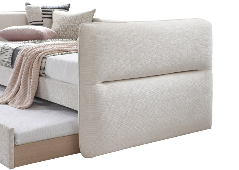 Philipa Oatmeal Twin Daybed with Trundle - Gate FurnitureDaybed