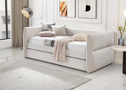 Philipa Oatmeal Twin Daybed with Trundle - Gate FurnitureDaybed