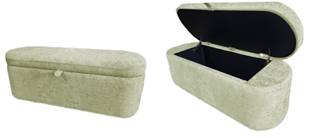 Philipa Storage Bench - L.Green Tweed - Gate FurnitureBenches