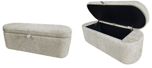 Philipa Storage Bench - Oatmeal Tweed - Gate FurnitureBenches