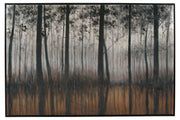 Philyra Black/Orange/Silver Wall Art - Gate FurnitureWall Art