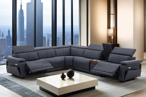 Phoenix Black 6-pc Sectional New - PHNX-BK-6-PC-SC-NW