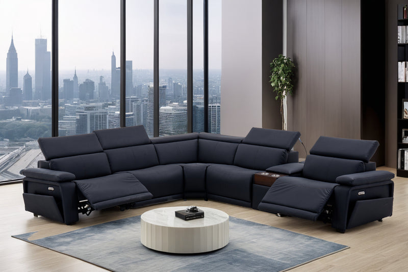 Phoenix Black 6-pc Sectional New - PHNX-BK-6-PC-SC-NW