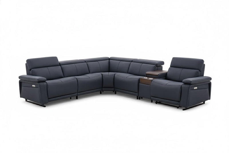 Phoenix Black 6-pc Sectional - PHOENIX-BK-6-PC-SEC