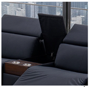 Phoenix Black 6-pc Sectional - PHOENIX-BK-6-PC-SEC