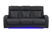 U8611 Blanche Charcoal Power Reclining Sofa With Phr And Led - U8611-BLANCHE CHAR-PRS W/ PHR LED