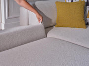 Picasso Sectional (Oscar White) 5 Pieces & Chair - Gate FurnitureSleeper Sectional