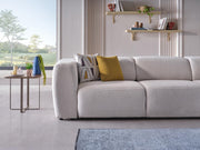 Picasso Sectional (Oscar White) 5 Pieces & Chair - Gate FurnitureSleeper Sectional