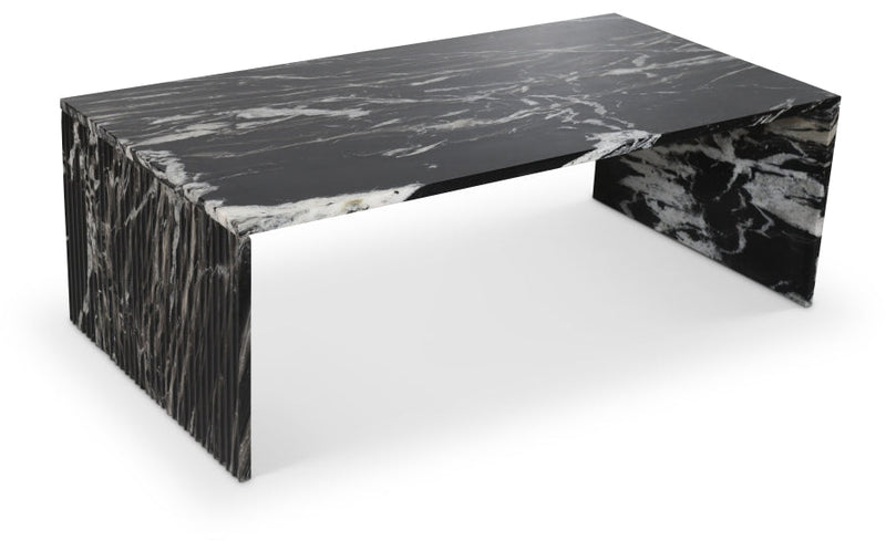 Pienza Marble Coffee Table in Black - 99096Black-CT