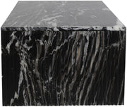 Pienza Marble Coffee Table in Black - 99096Black-CT