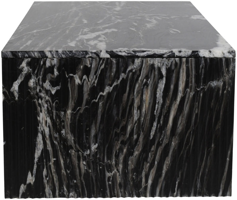 Pienza Marble Coffee Table in Black - 99096Black-CT