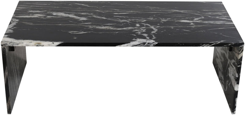 Pienza Marble Coffee Table in Black - 99096Black-CT
