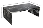 Pienza Marble Coffee Table in Black - 99096Black-CT