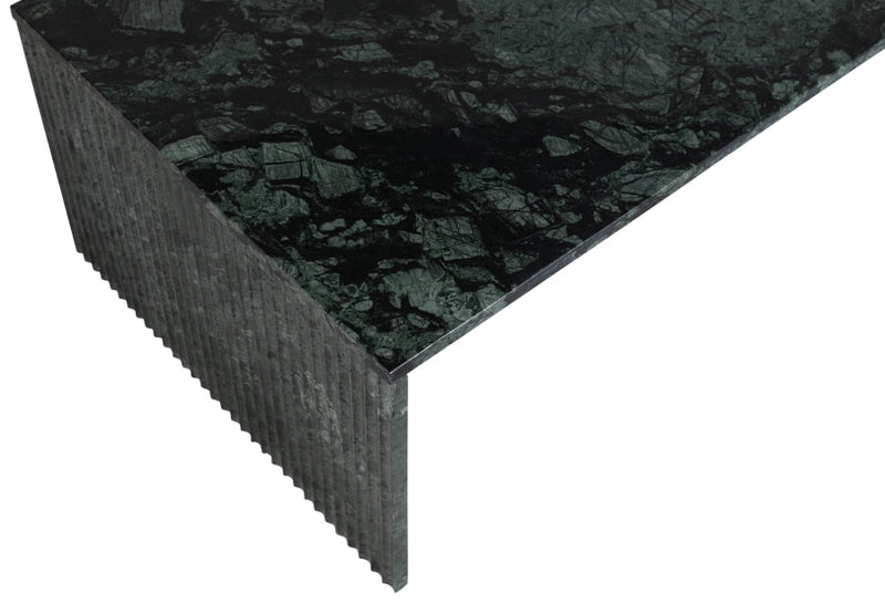 Pienza Marble Coffee Table in Green - 99096Green-CT