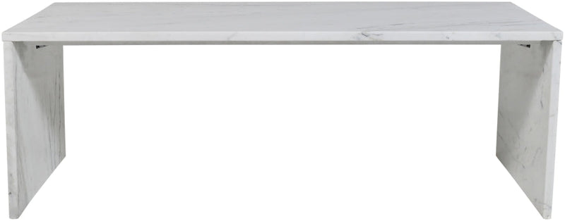 Pienza Marble Coffee Table in White - 99096White-CT