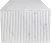 Pienza Marble Coffee Table in White - 99096White-CT