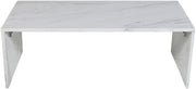 Pienza Marble Coffee Table in White - 99096White-CT