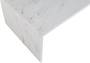 Pienza Marble Coffee Table in White - 99096White-CT