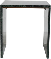 Pienza Marble End Table in Green - 99096Green-ET