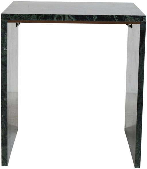 Pienza Marble End Table in Green - 99096Green-ET