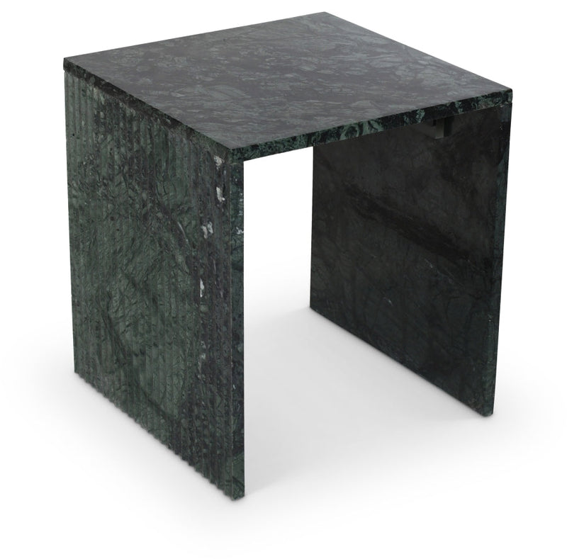 Pienza Marble End Table in Green - 99096Green-ET