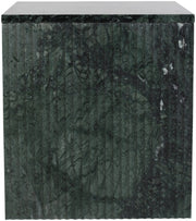 Pienza Marble End Table in Green - 99096Green-ET