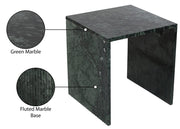 Pienza Marble End Table in Green - 99096Green-ET