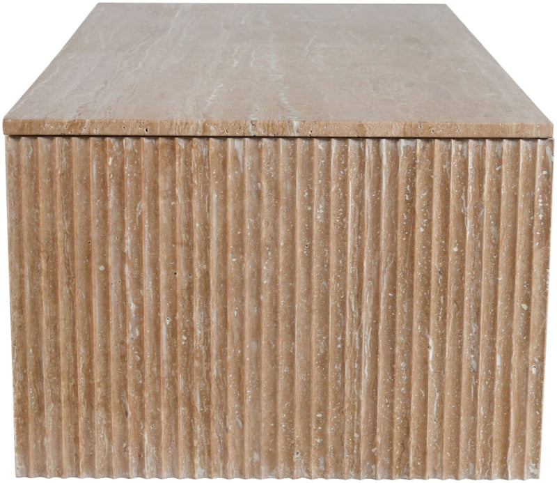 Pienza Travertine Coffee Table in Natural - 99098Travertine-CT