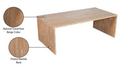 Pienza Travertine Coffee Table in Natural - 99098Travertine-CT