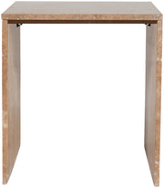 Pienza Travertine End Table in Natural - 99098Travertine-ET