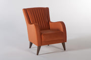 Piero Sleeper (Hande Beige & Orange) Living Room Set - Gate FurnitureLiving Room Set