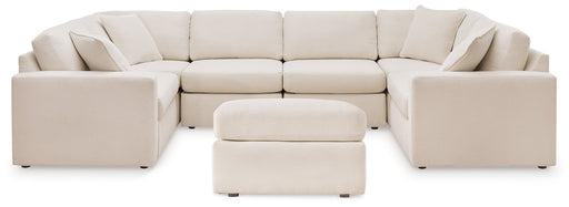 Pillar Peak 6-Piece Sectional with Ottoman in Oyster - PKG019271