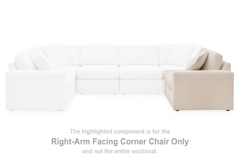 Pillar Peak Oyster Right-Arm Facing Corner Chair - 9210365