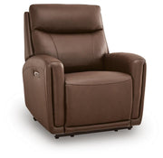Pincara Umber Power AutoGlide Recliner with Audio System - PCU1380242A